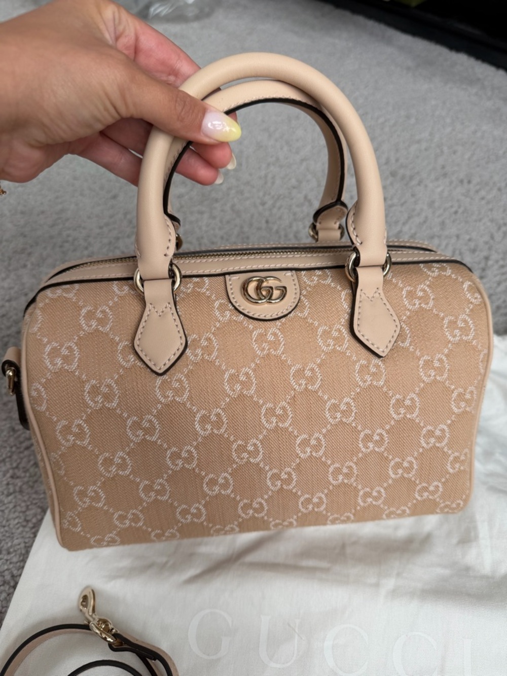 Gucci Ophidia Summer Denim Small Top Handle Bag! - Picture 2 of 7